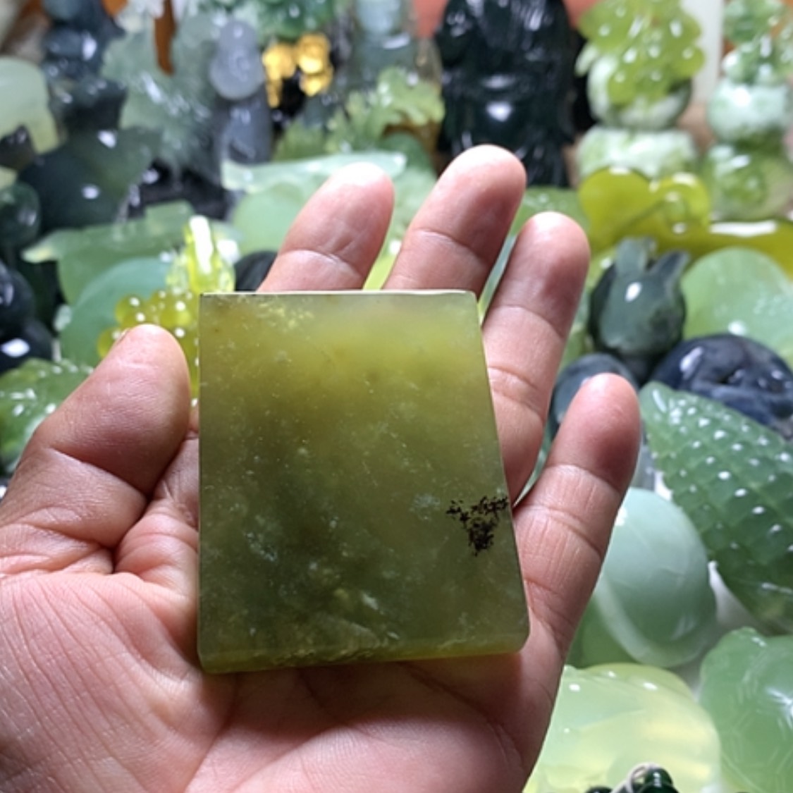 【闪购商品】合金蛇纹石玉颈饰