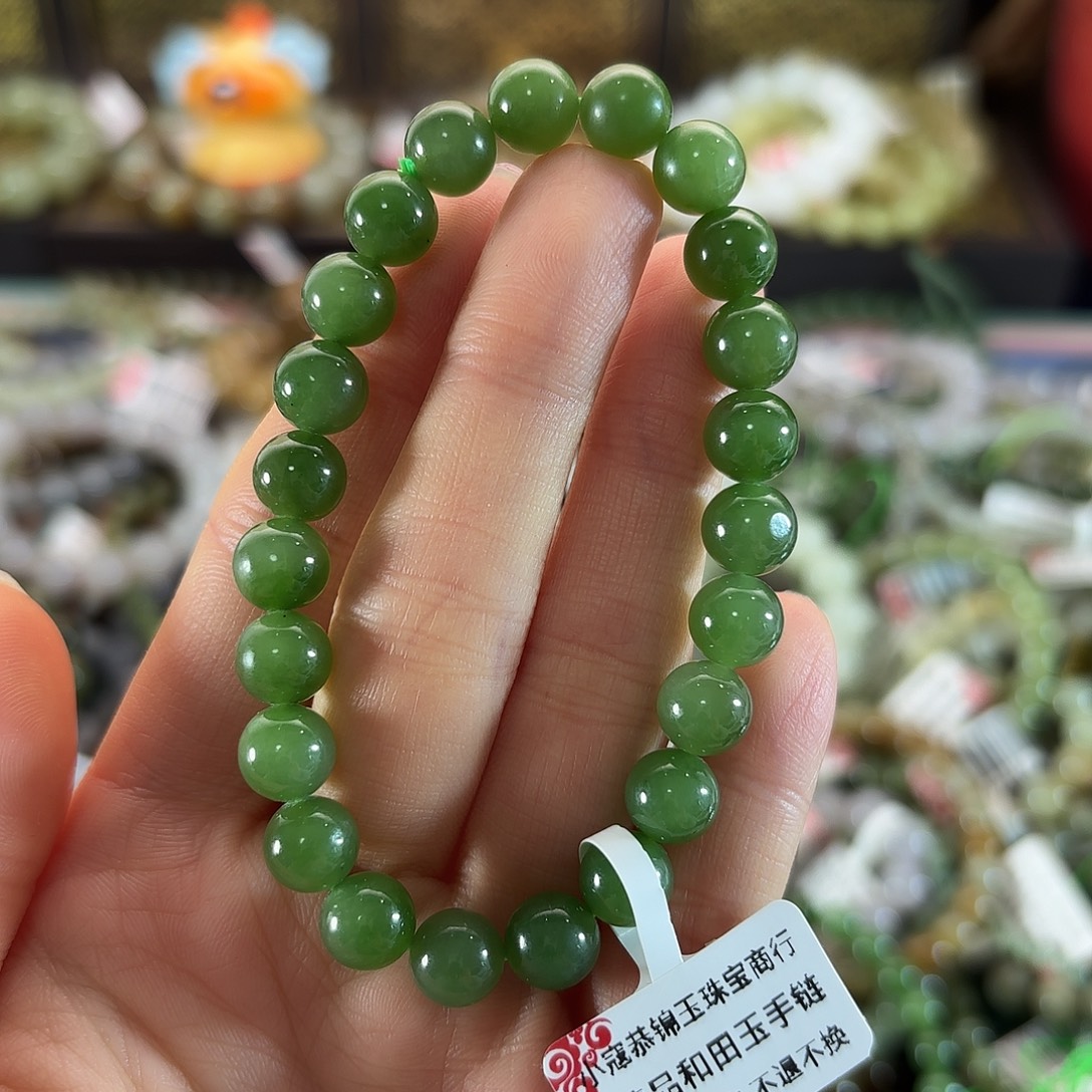 和田玉未镶嵌手链64