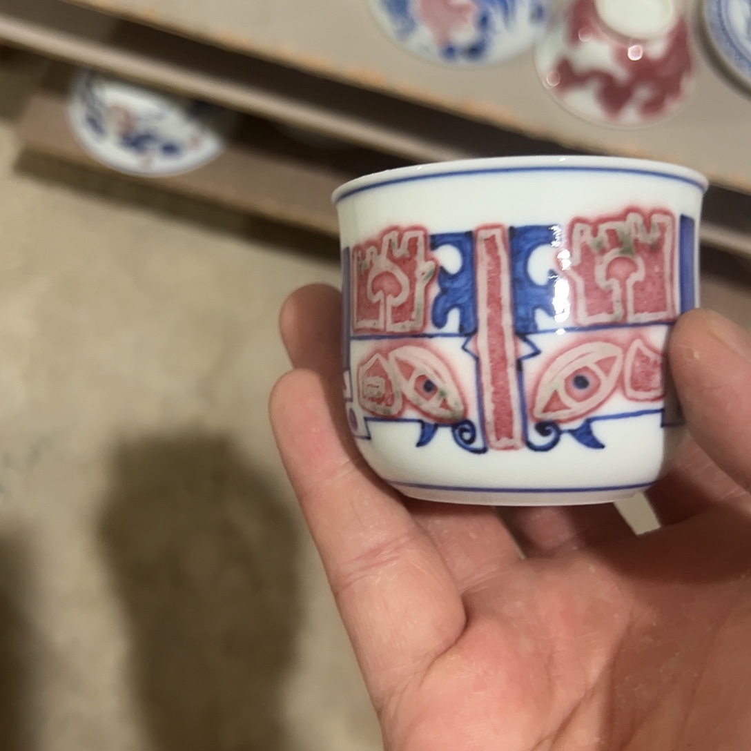 摆件景德镇手工手绘微瑕