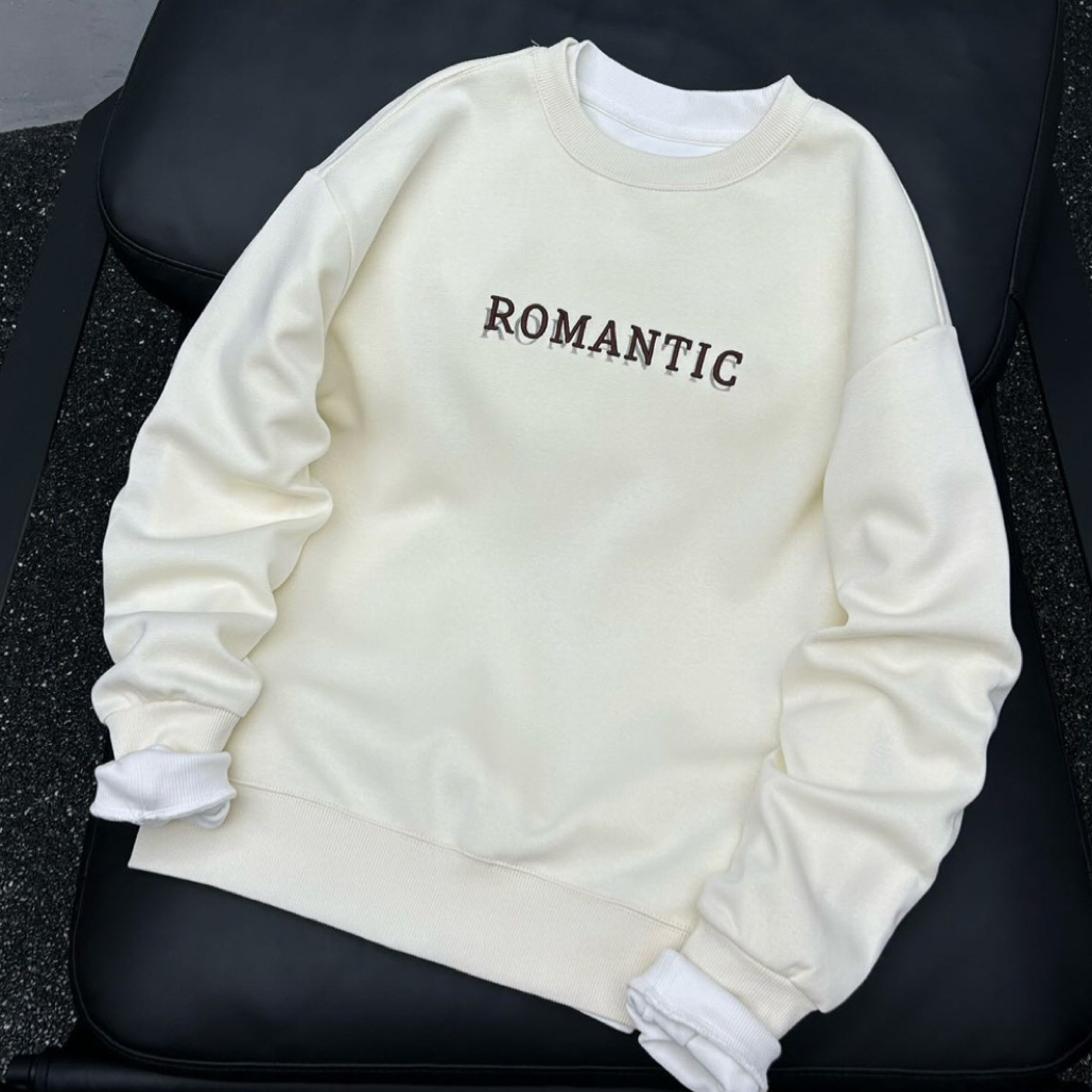 2906男士加棉加厚圆领卫衣秋冬新款休闲宽松情侣长袖套头衫