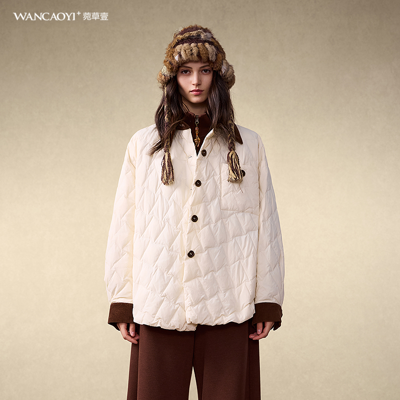 【商场同款】菀草壹2025冬季新款厚款时尚羽绒外套Y26321551