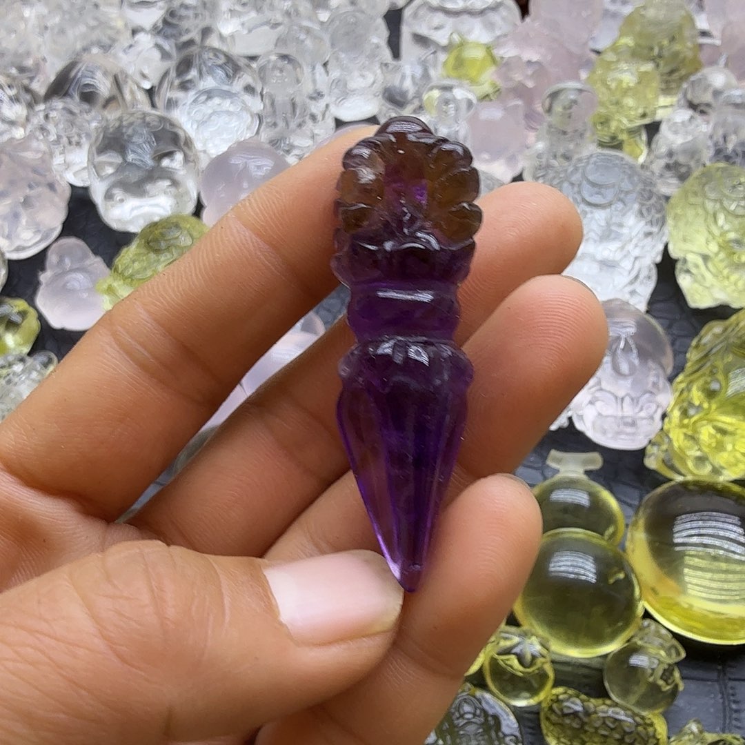 水晶颈饰未镶嵌吊坠