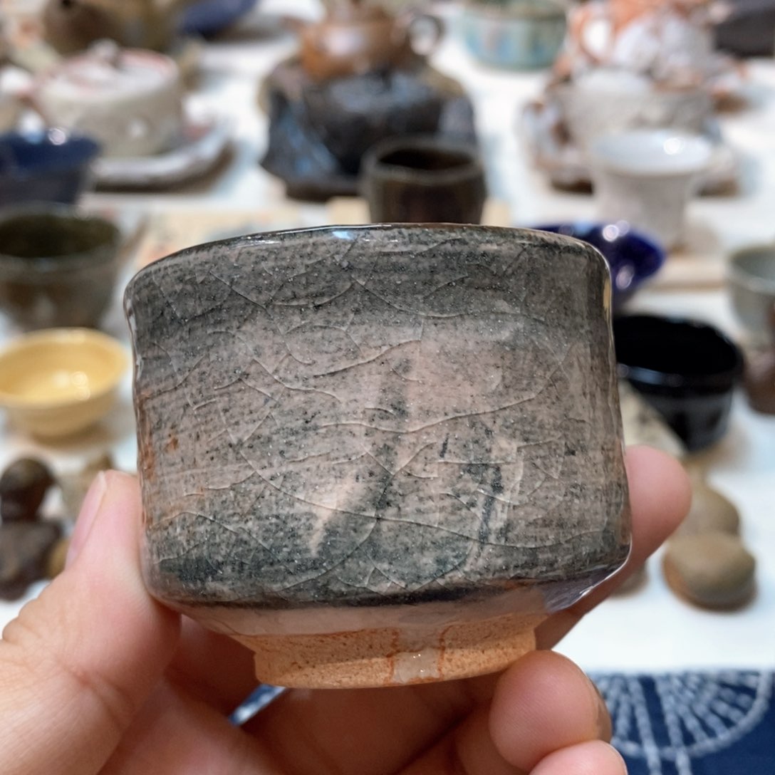 柴烧侘寂粗陶茶具 