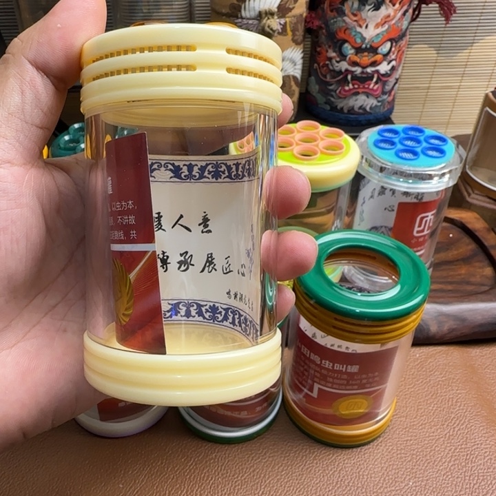 黑***长小田双窗60七孔蝈蝈叫罐带簧带套