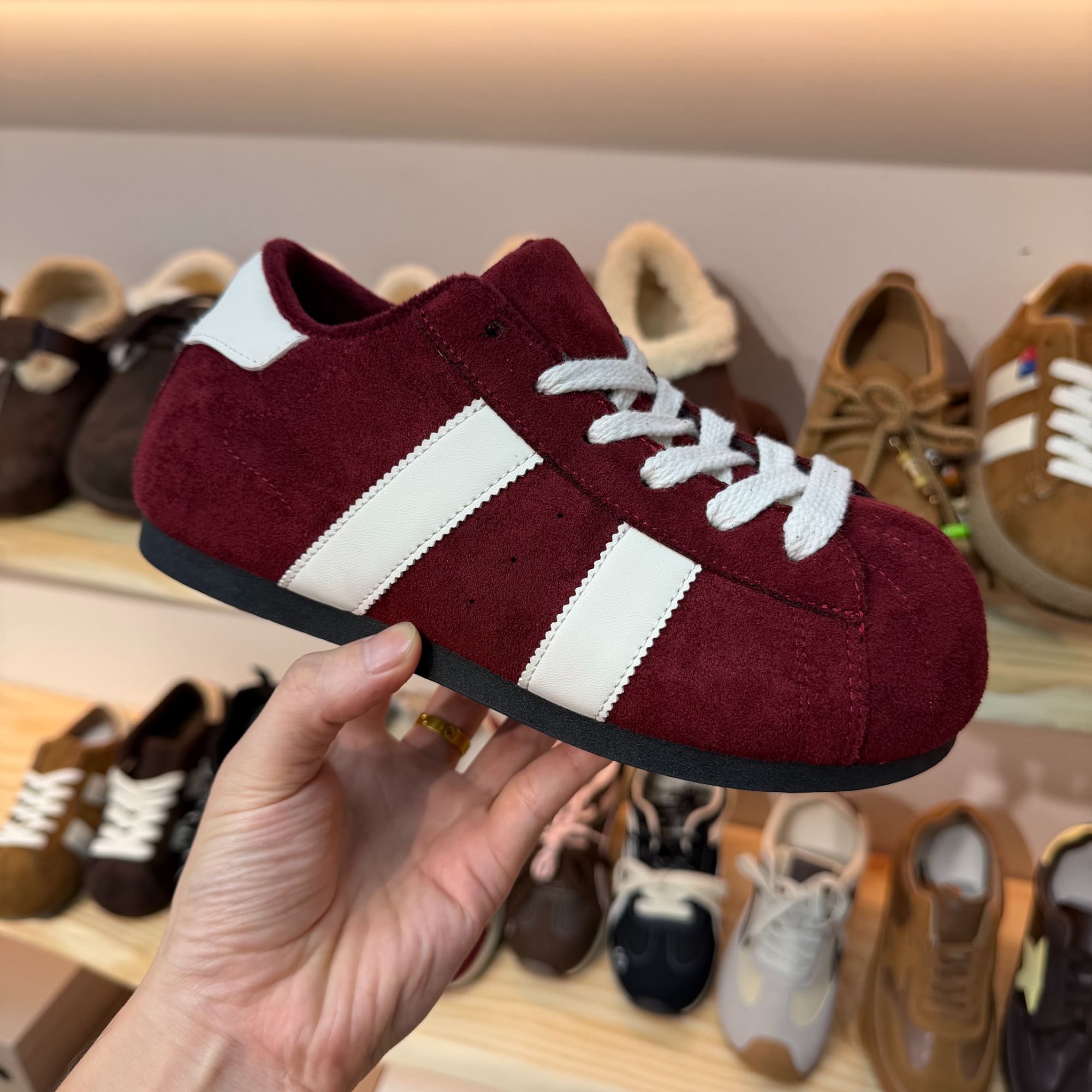 复古厚底德训鞋女2025秋季卡皮巴拉大头女鞋