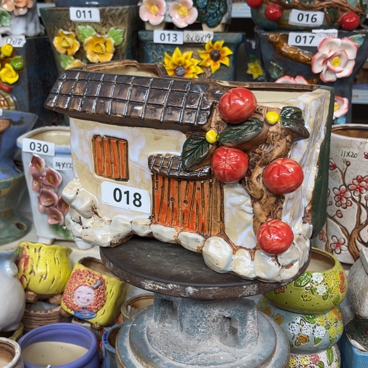 紫砂花盆粗陶材质多肉花盆