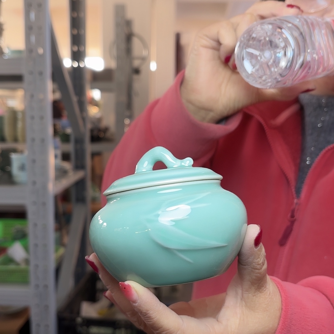 龙泉云间青瓷小米茶器