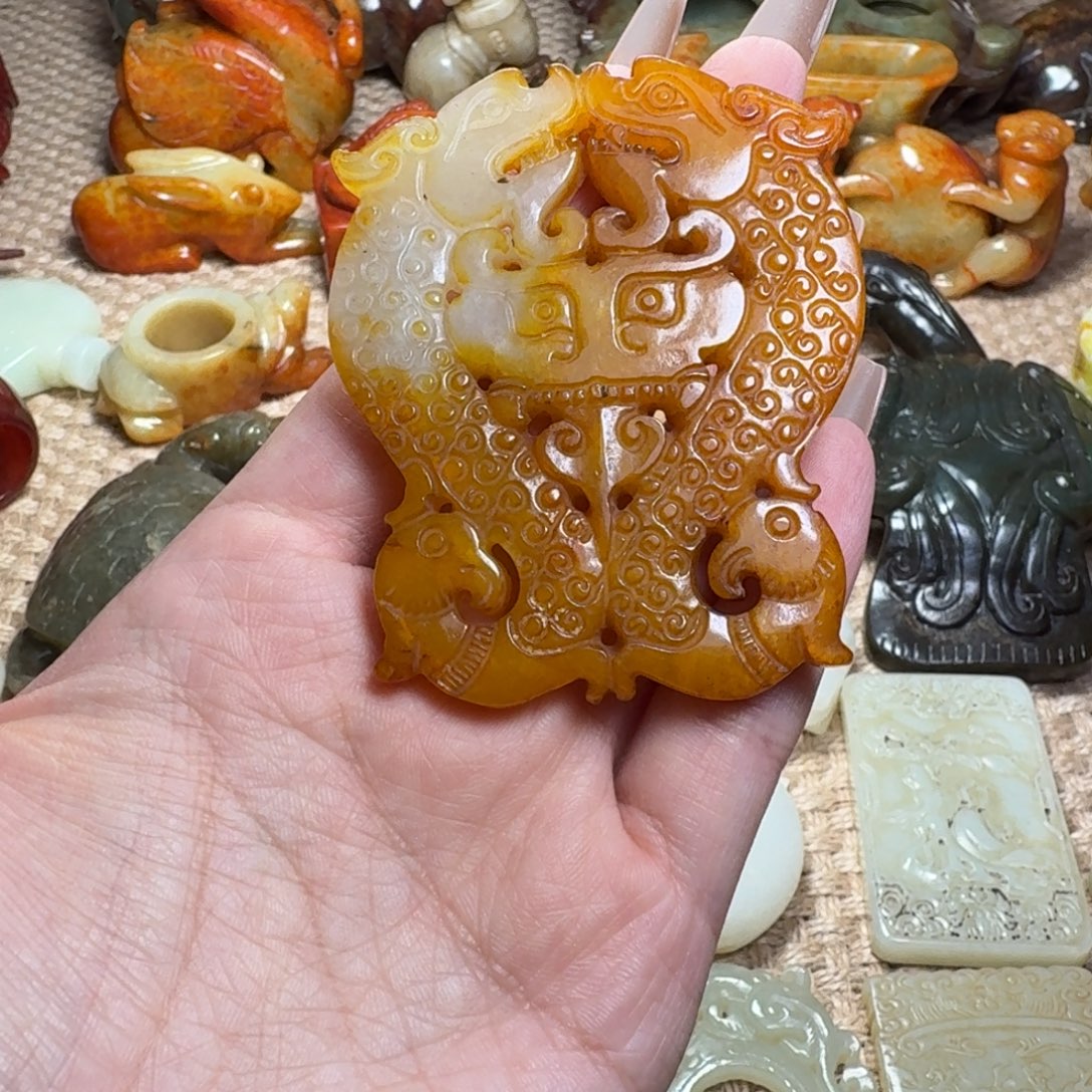 白玉菩提吊坠挂件