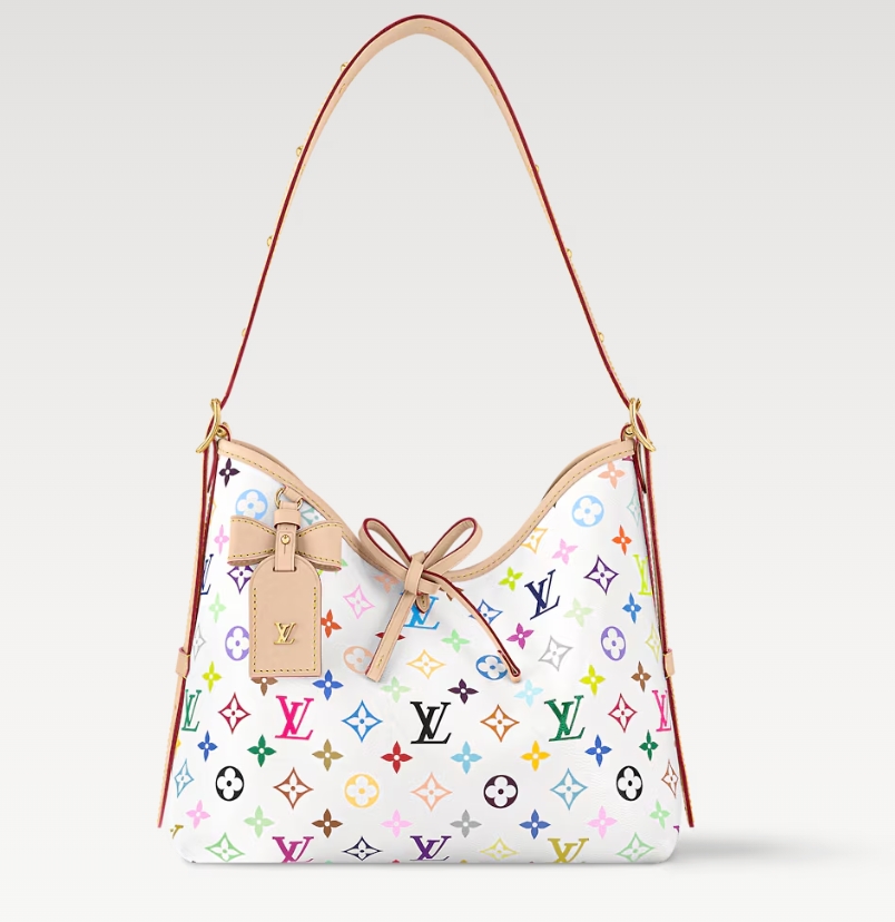 未使用 LouisVuitton/路易威登 芯片款白三彩凯瑞奥CARRYALL