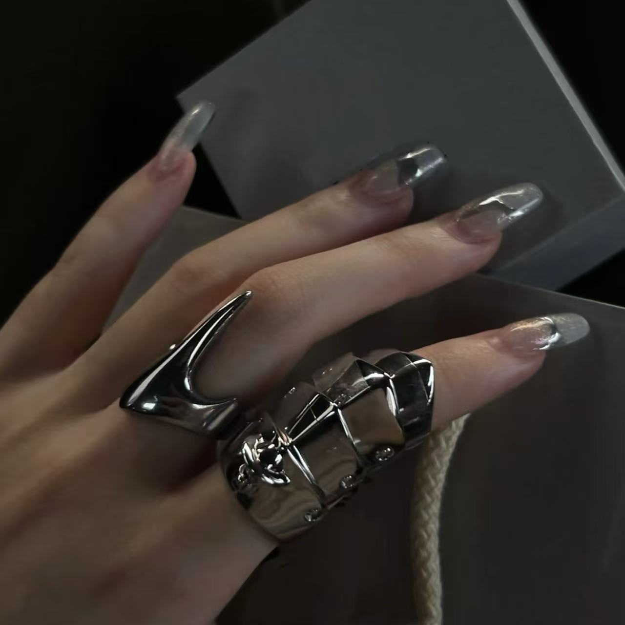 铜合金戒指 【晚安麦麦】10号链接土星戒指指环合集