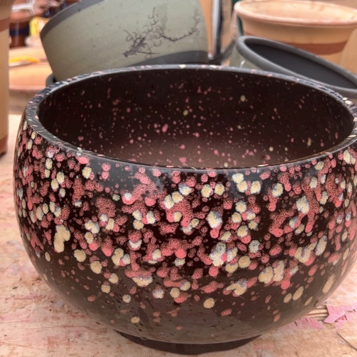 红陶紫砂碗盆口25