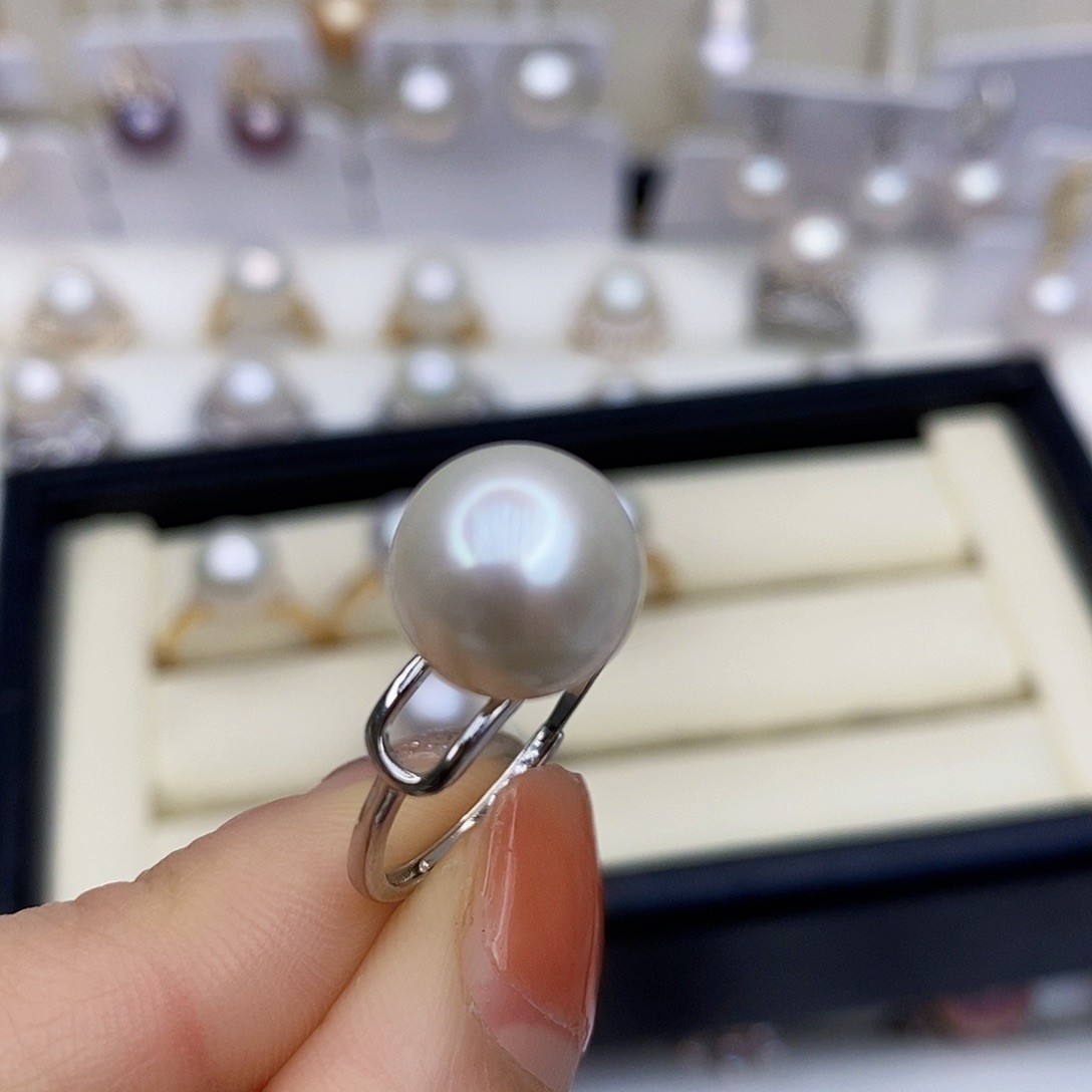 淡水珍珠颈饰银S925镶嵌