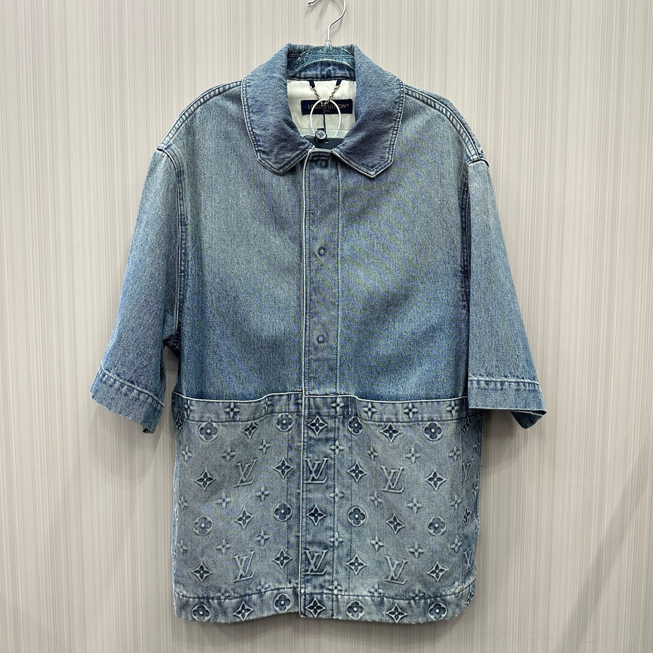 全新未使用 LouisVuitton/路易威登 伐木牛仔短袖 尺码：S 10955