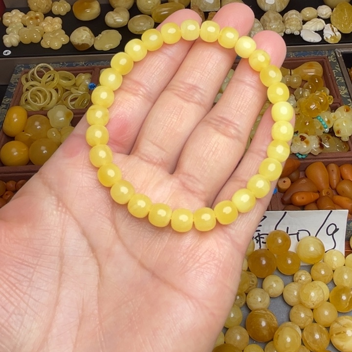 蜜蜡未镶嵌珠宝奇石天然蜜蜡满蜜老型珠