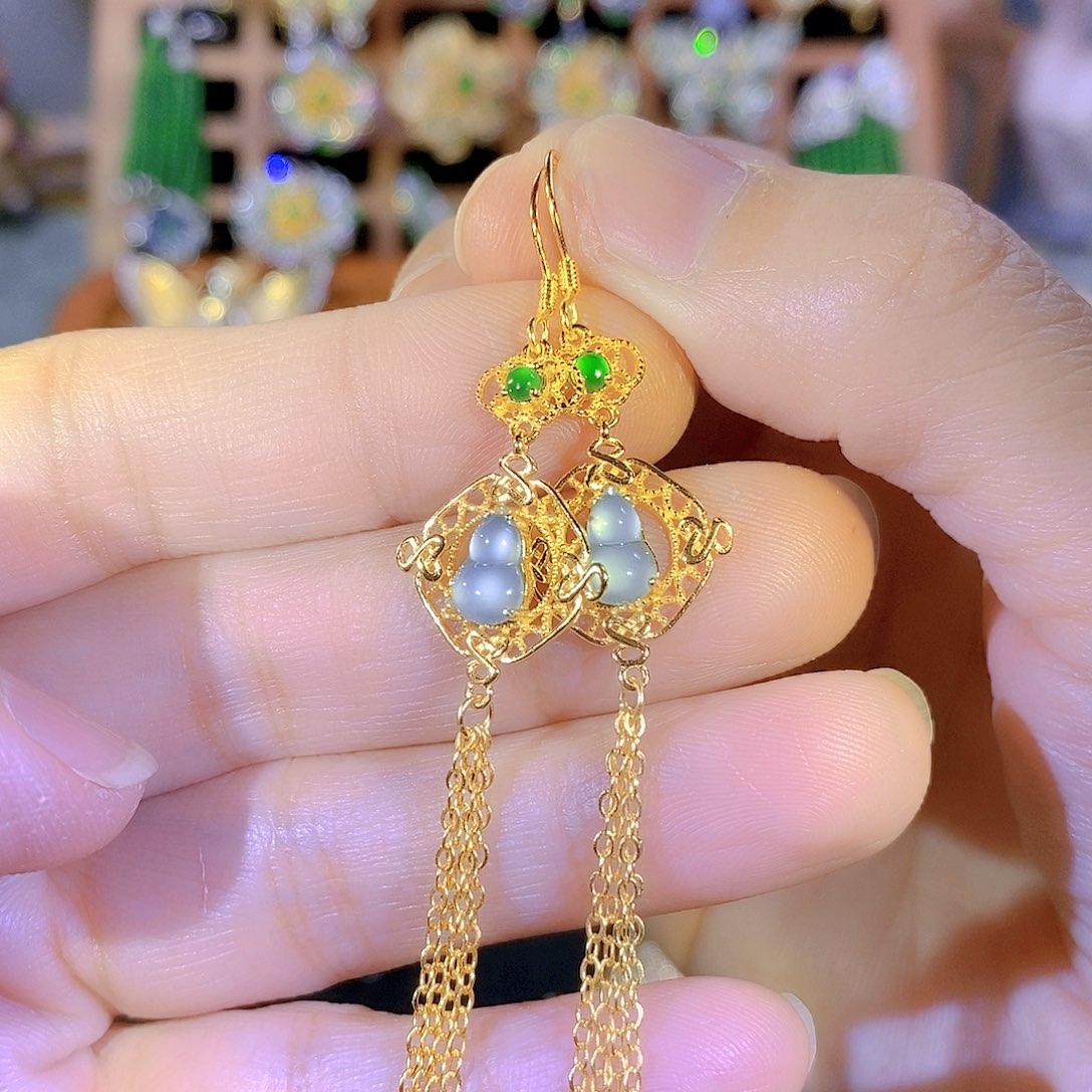 吊坠(不含链)银S925镶嵌翡翠