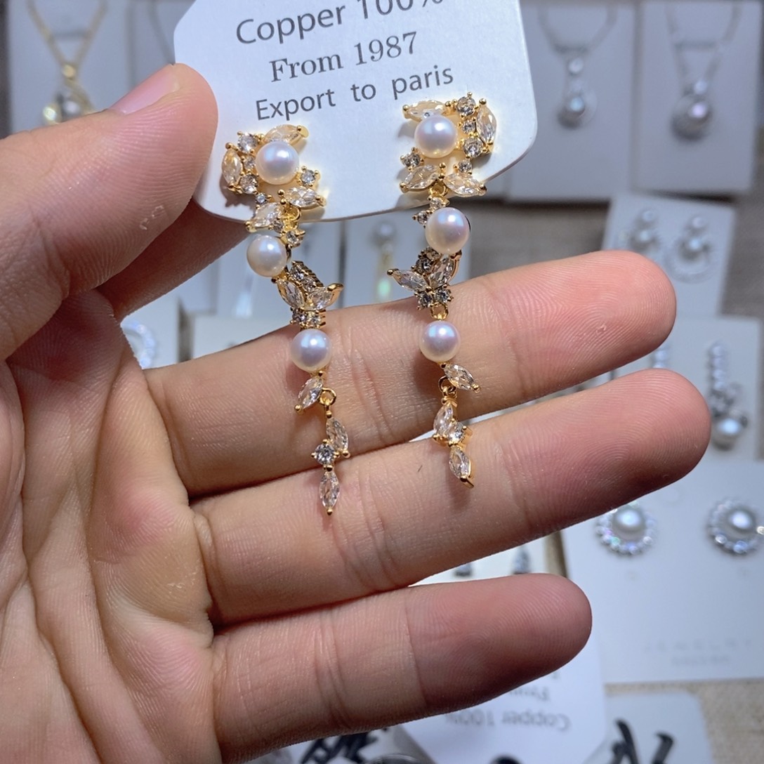 未镶嵌耳饰淡水珍珠