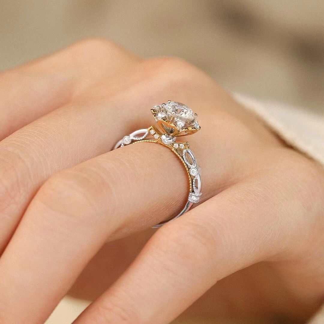 【高定优选】 GSYX   双色在逃公主戒指1.0CT