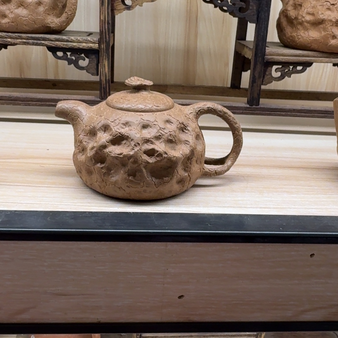 旭***升紫砂茶壶灵芝供春