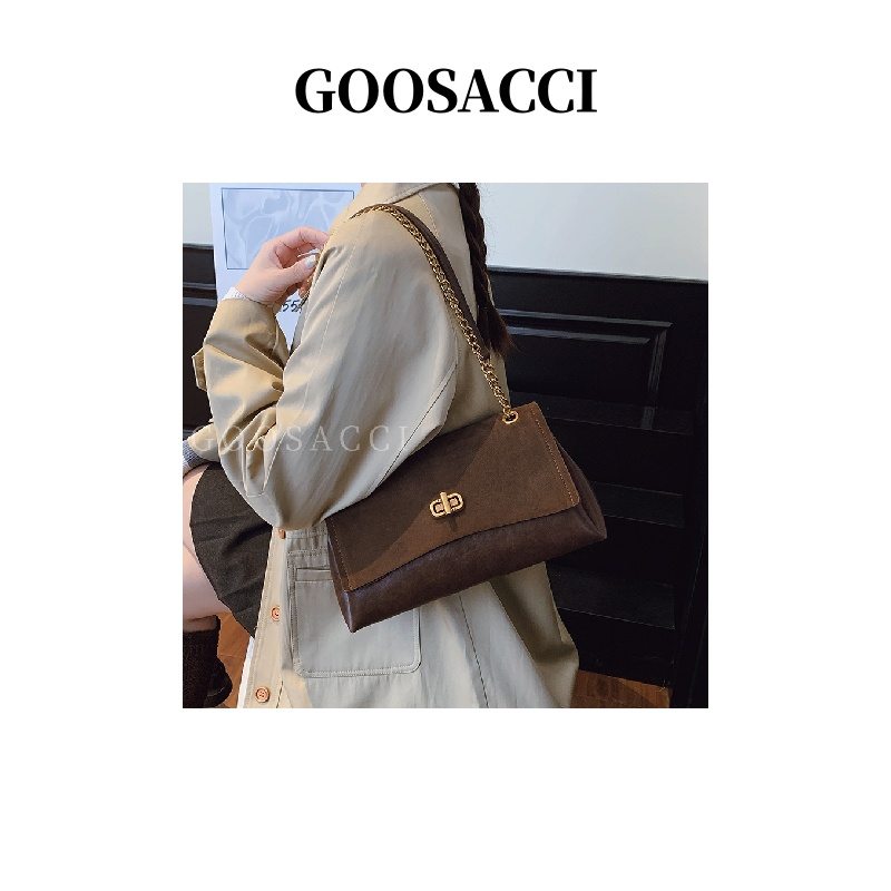 翻盖耐磨单肩斜挎包敞口斜挎包肩包链条包时尚小包包