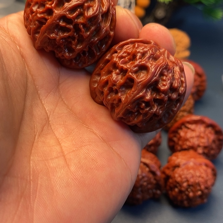 6***6文玩核桃把件苹果园1