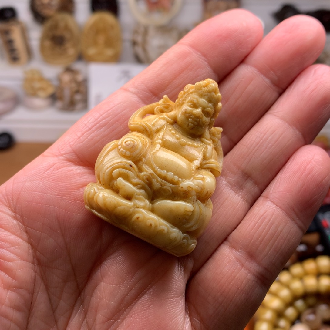 鹿骨其他天天都在盘  大号黄财神