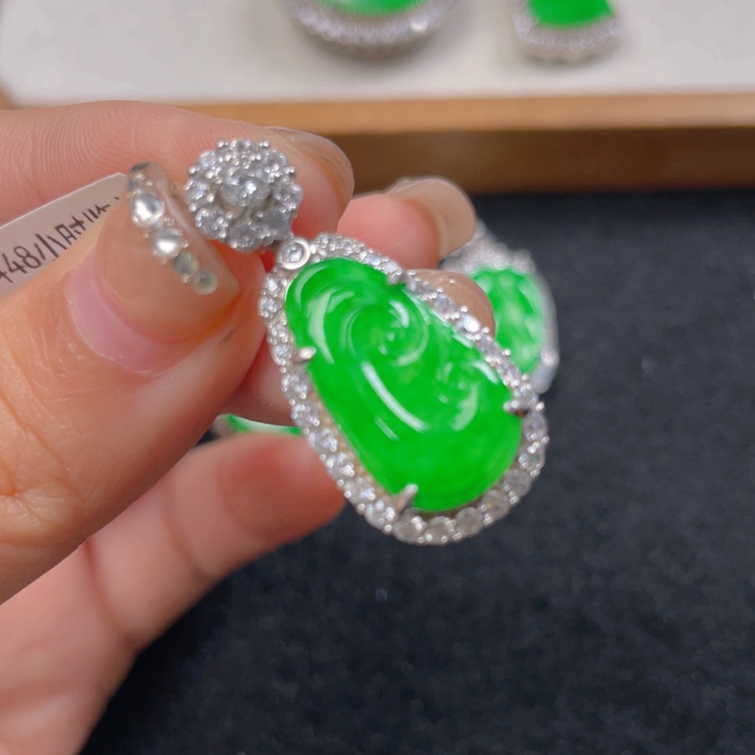 翡翠颈饰银S925镶嵌h h j h j