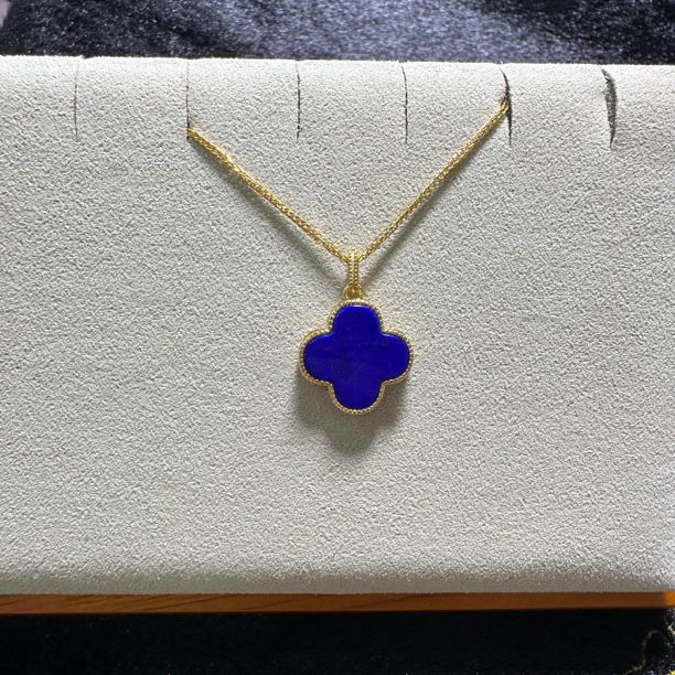 青金石s925四叶草吊坠