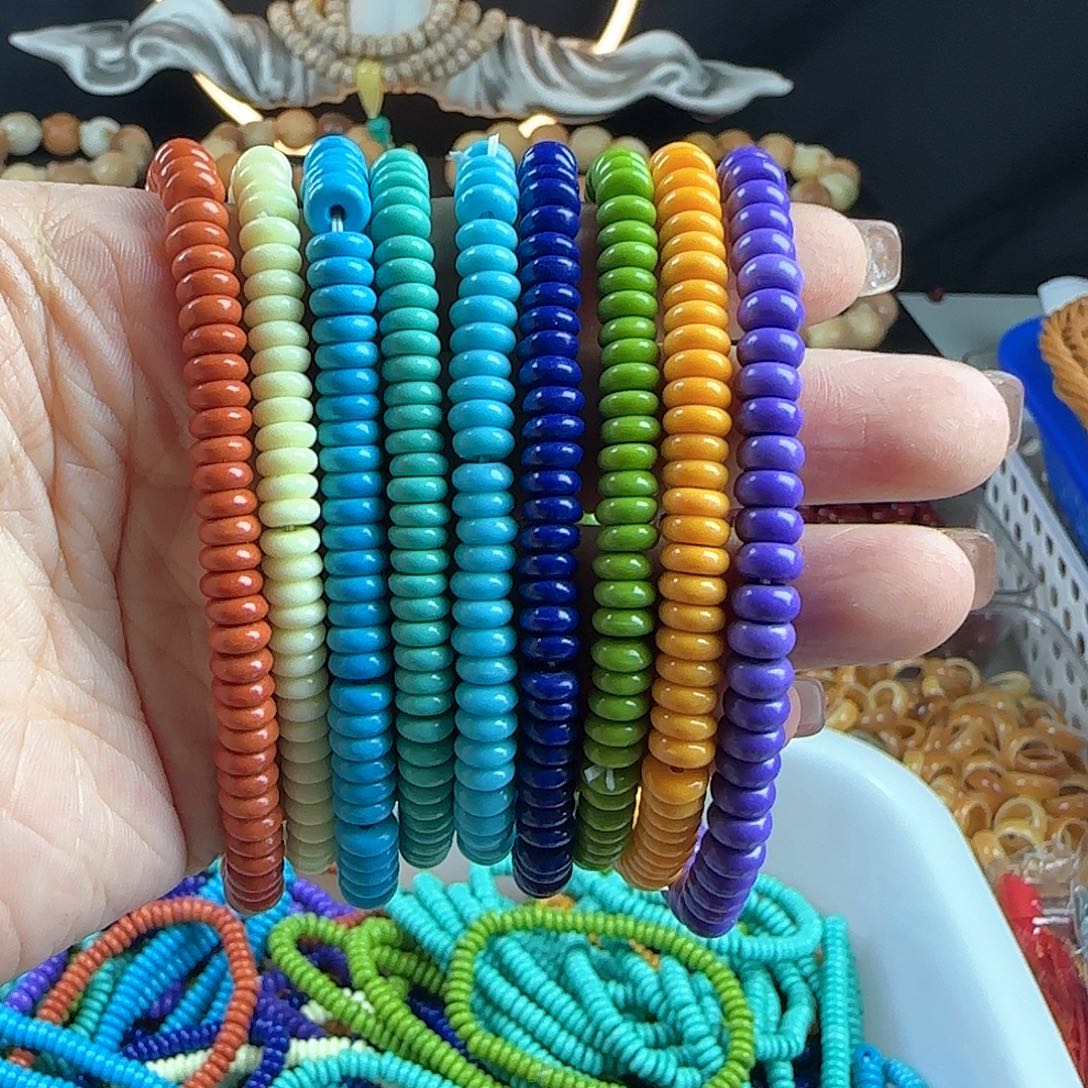 菩提根/象牙果手串零美矿卡6隔片4条（颜色自己备注）