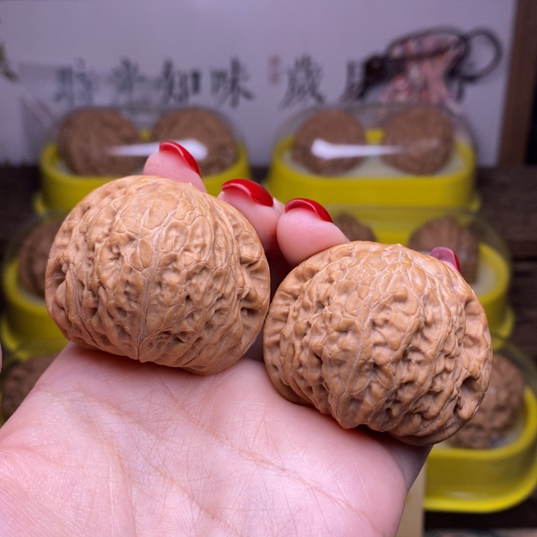 文玩核桃把件41+铁锤修尖