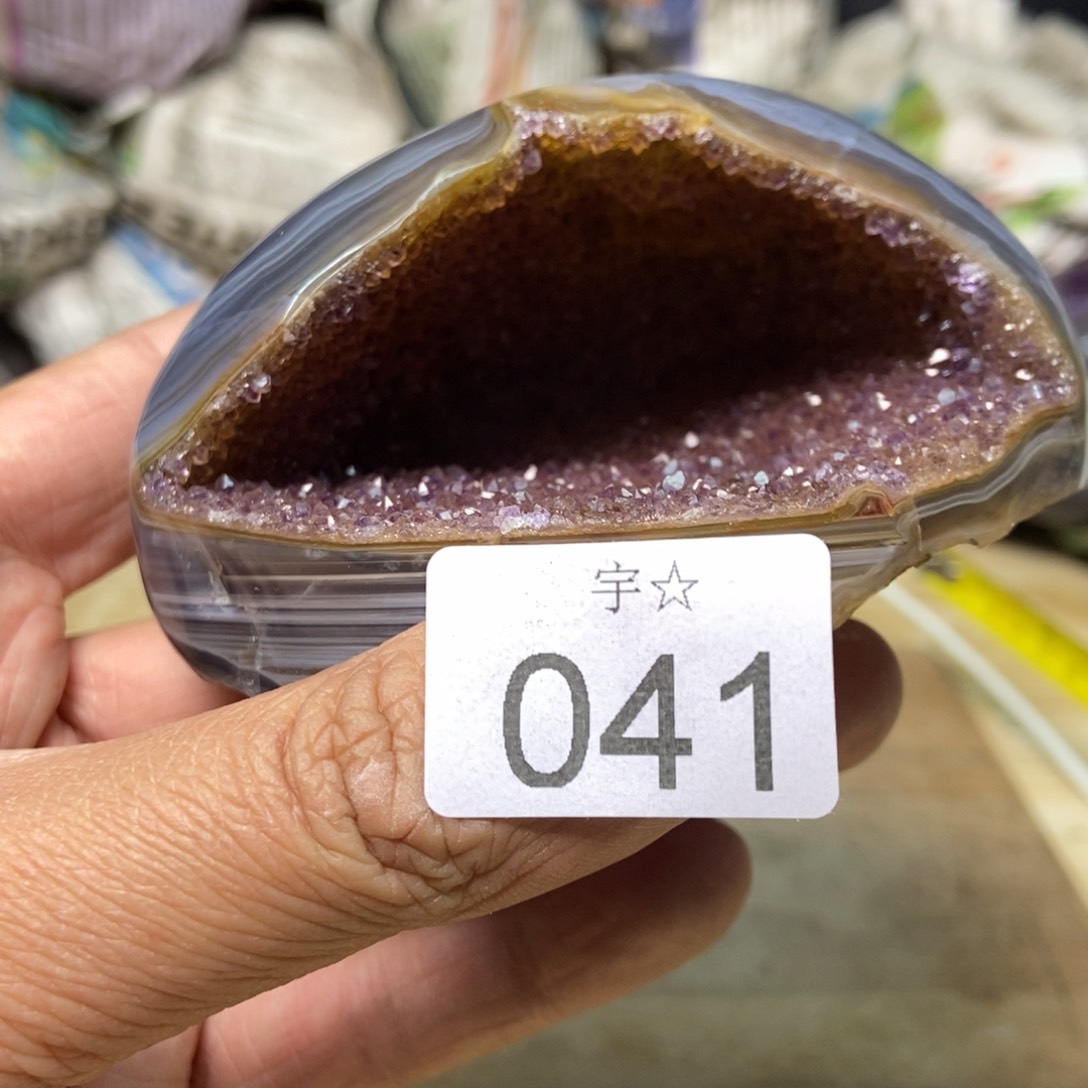 紫晶天然水晶摆件未镶嵌