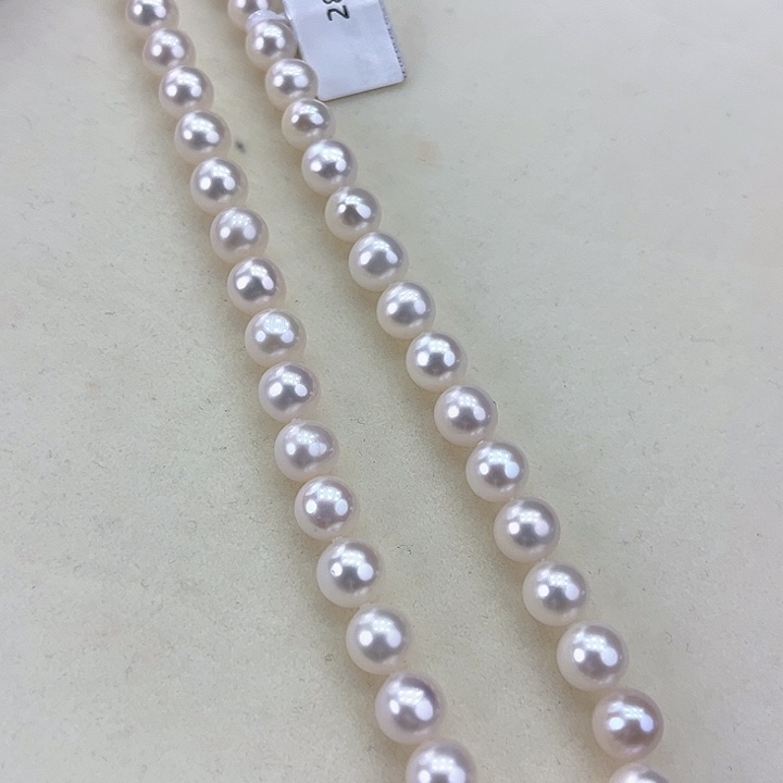 淡水珍珠颈饰银S925镶嵌卡8极光冷白