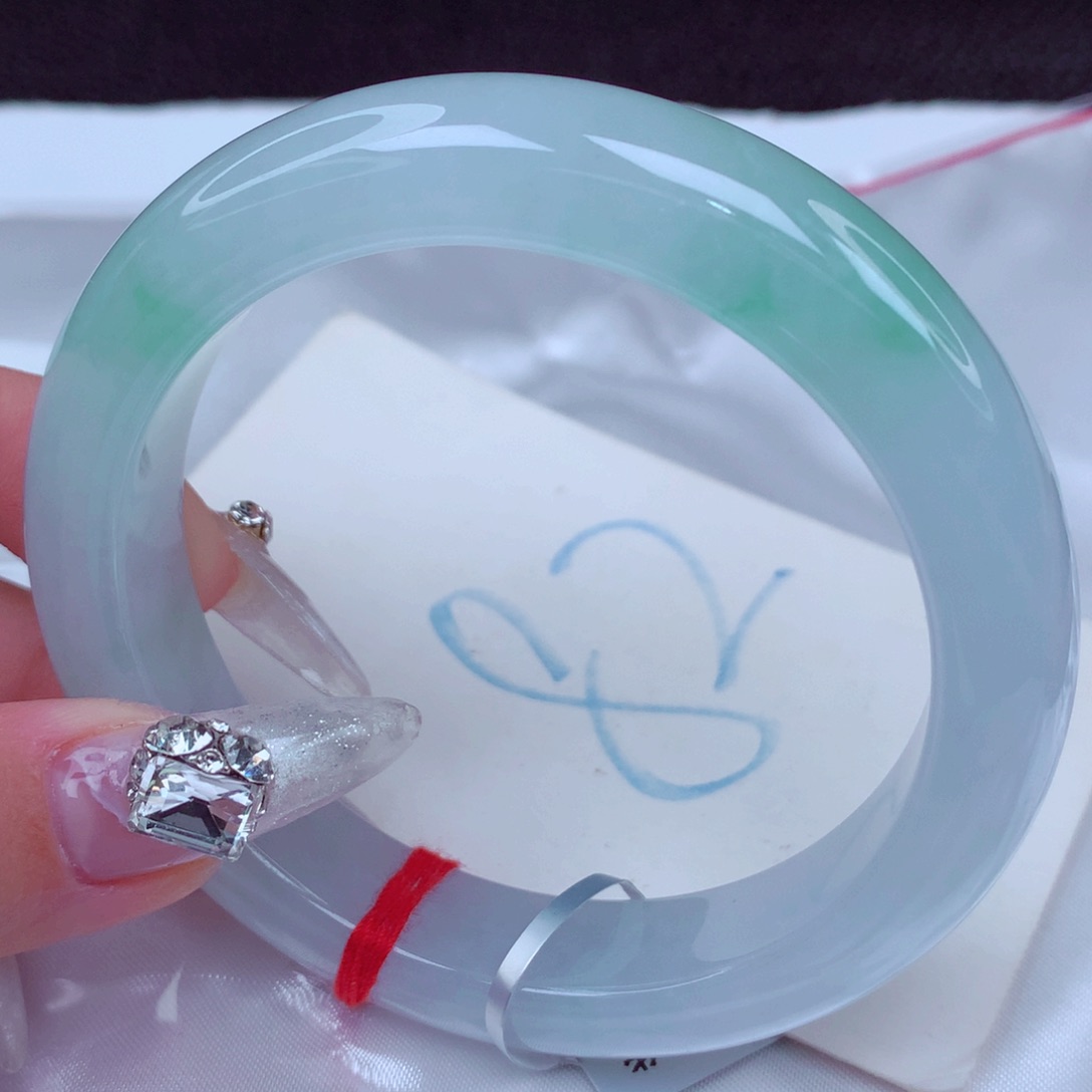 翡翠手镯未镶嵌天然缅甸翡翠A货手镯