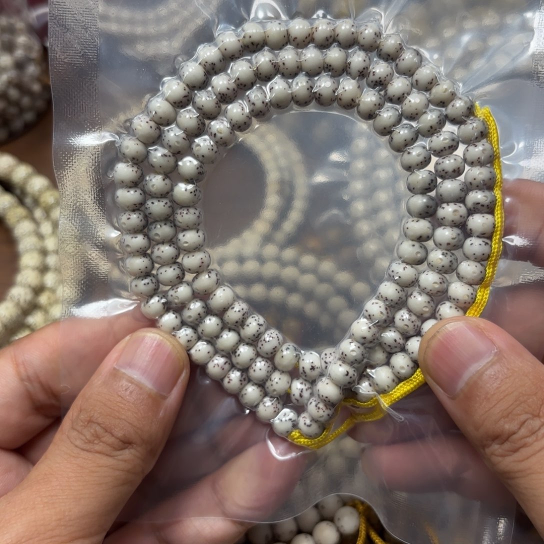 手串星月菩提星月石玉料6.5 苹果珠