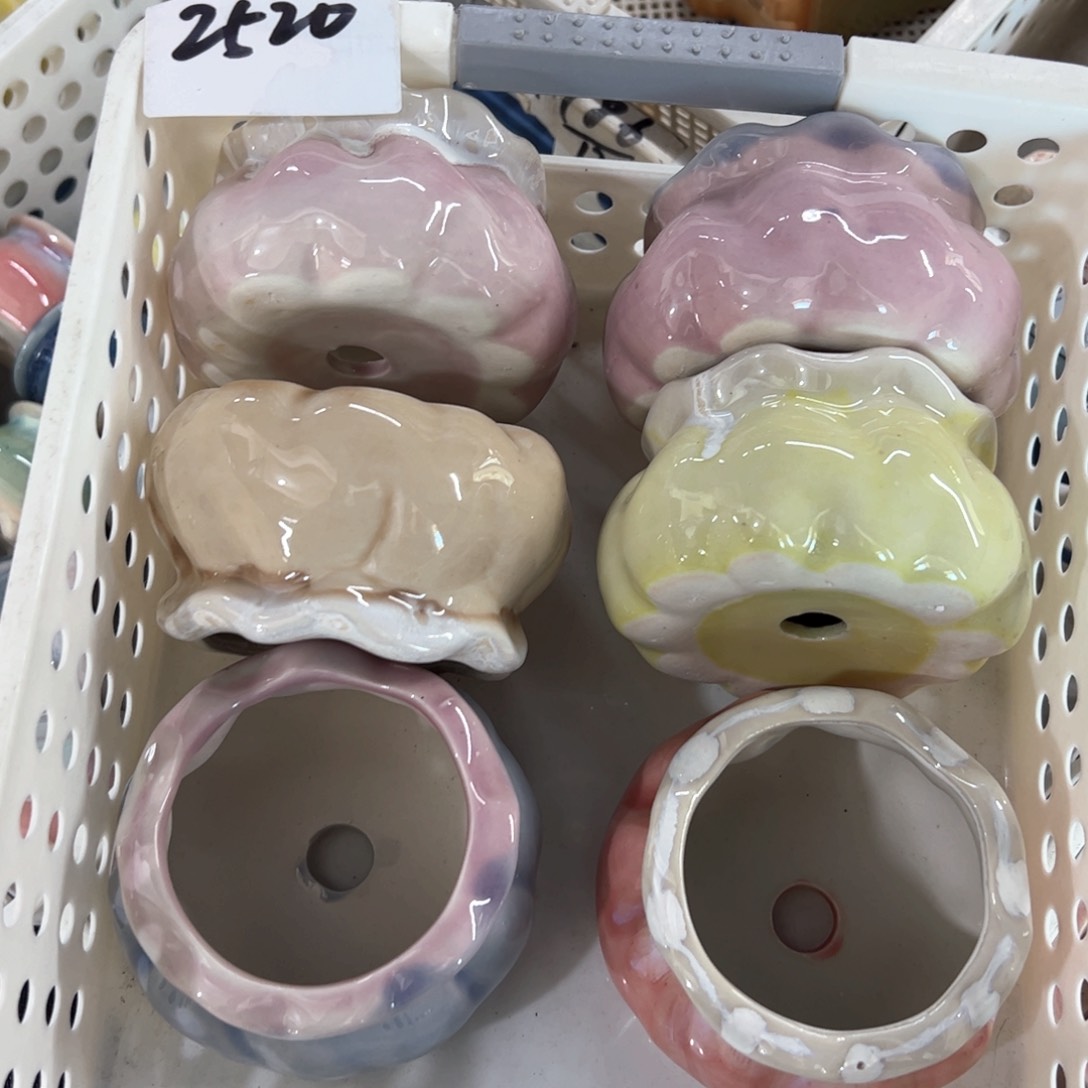 陶瓷多肉小花盆@@2520
