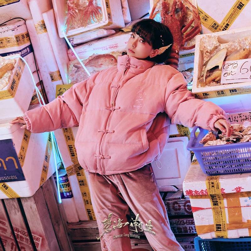 碧海潮生【众生相棉服】秋冬新款中国风国潮刺绣保暖加厚外套男女