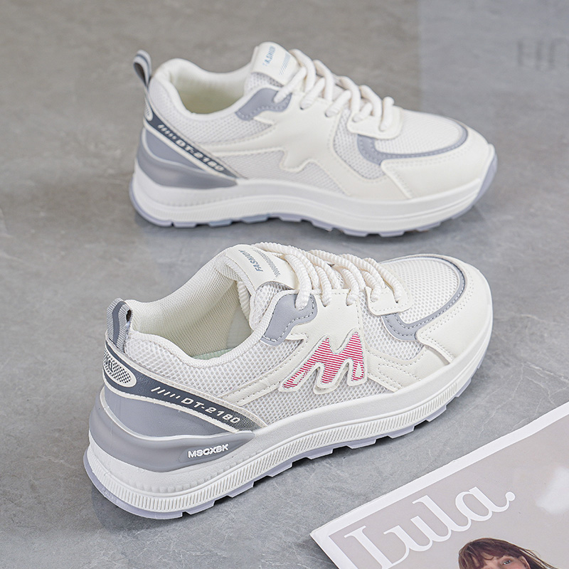 如网面透气跑步女鞋2025运动鞋秋季新款鞋超轻便厚底EP922