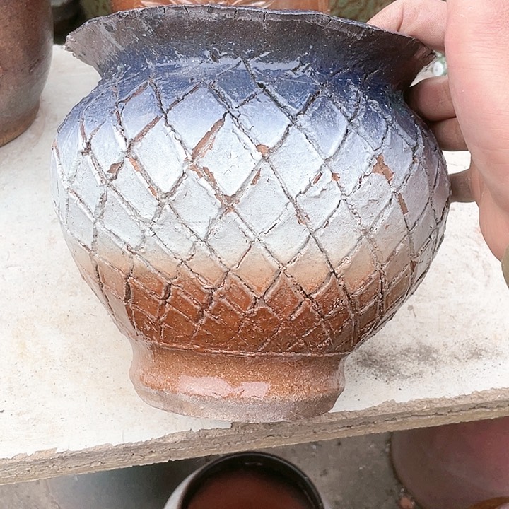 紫砂花盆瑕疵18.18花盆