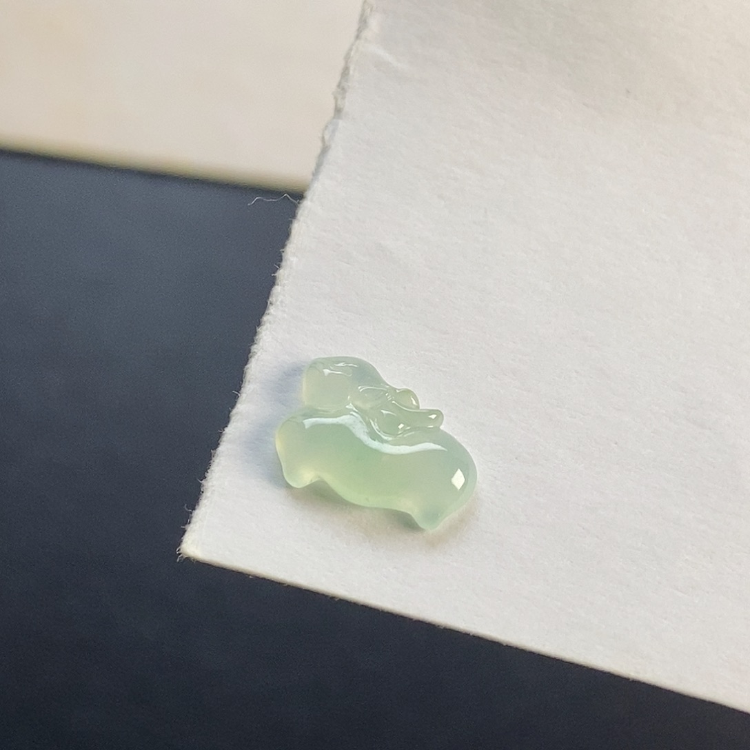 翡翠银S925镶嵌吊坠(不含链)