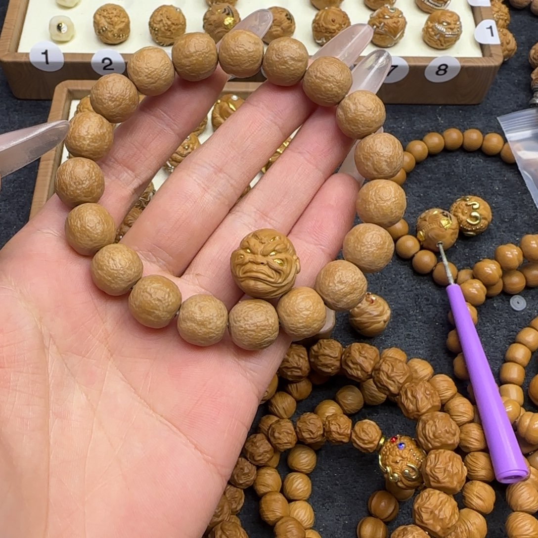清***欢舍利➕六目24k金单颗