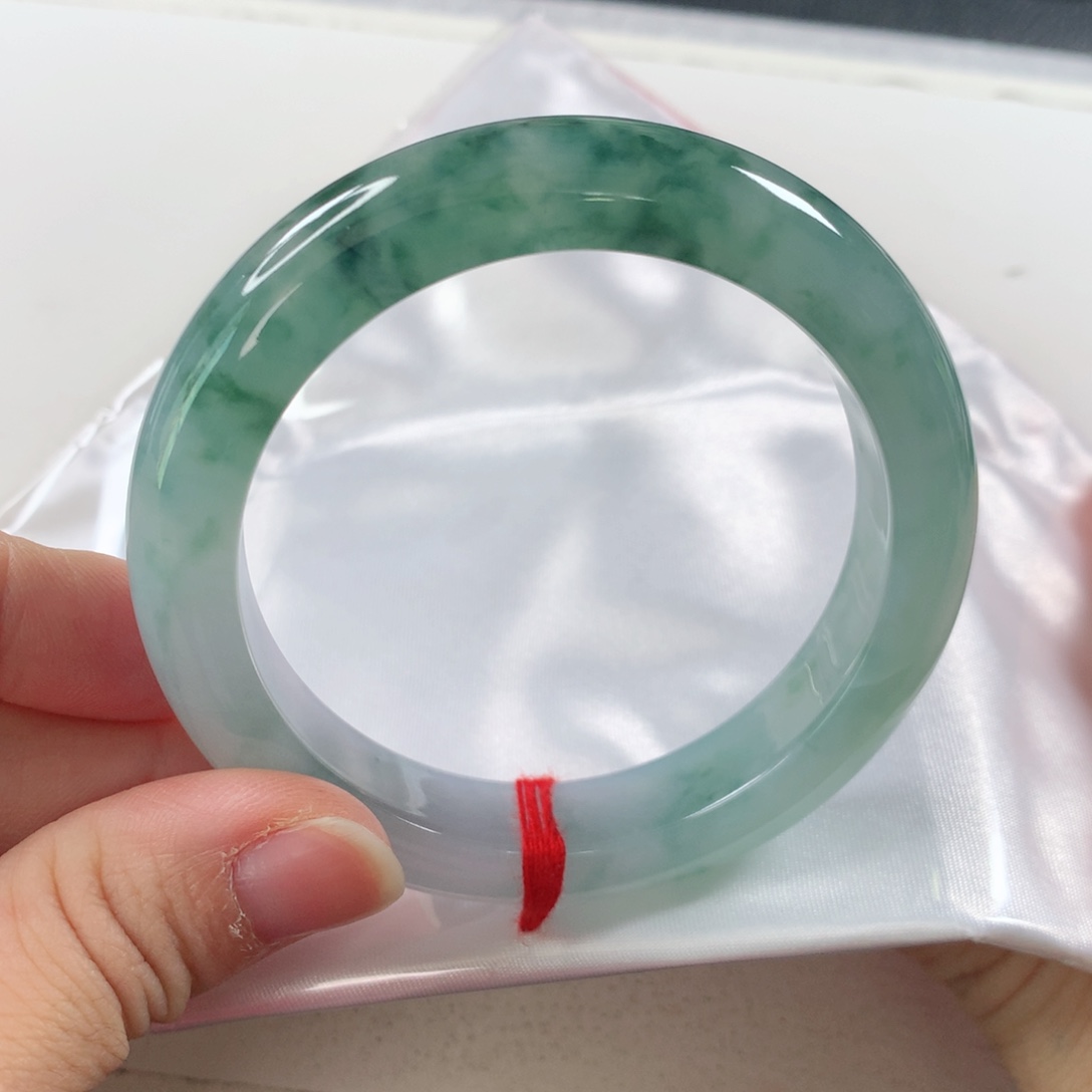 未镶嵌手镯翡翠高货瑕疵漏漏镯208