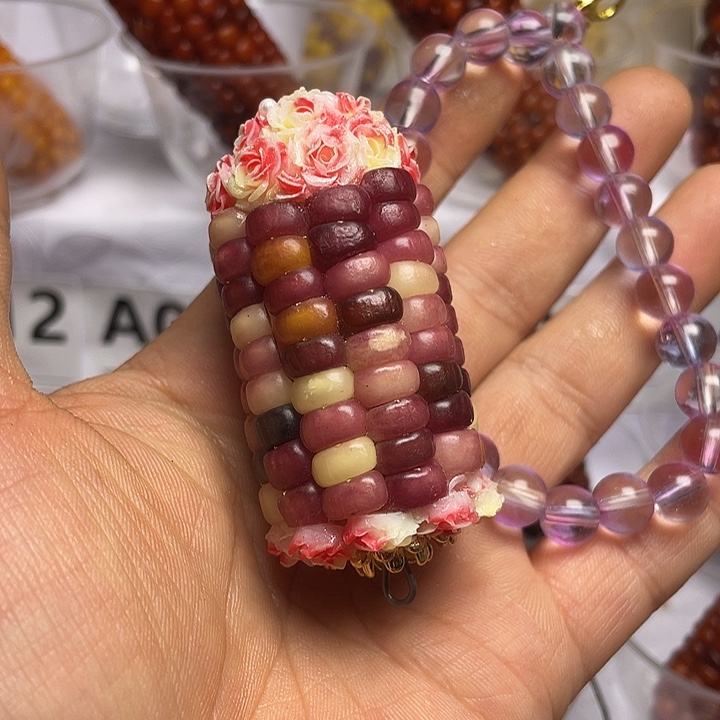 树脂制品文玩玉米制品把件