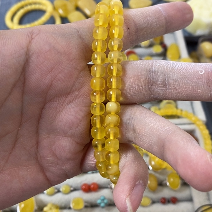 蜜蜡裸石未镶嵌多样性发货其一