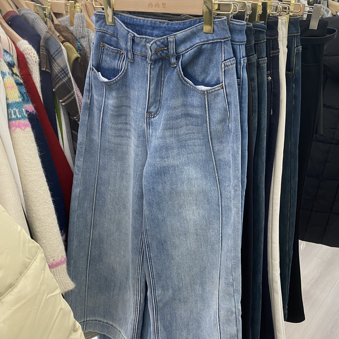 3008高腰显瘦九分裤