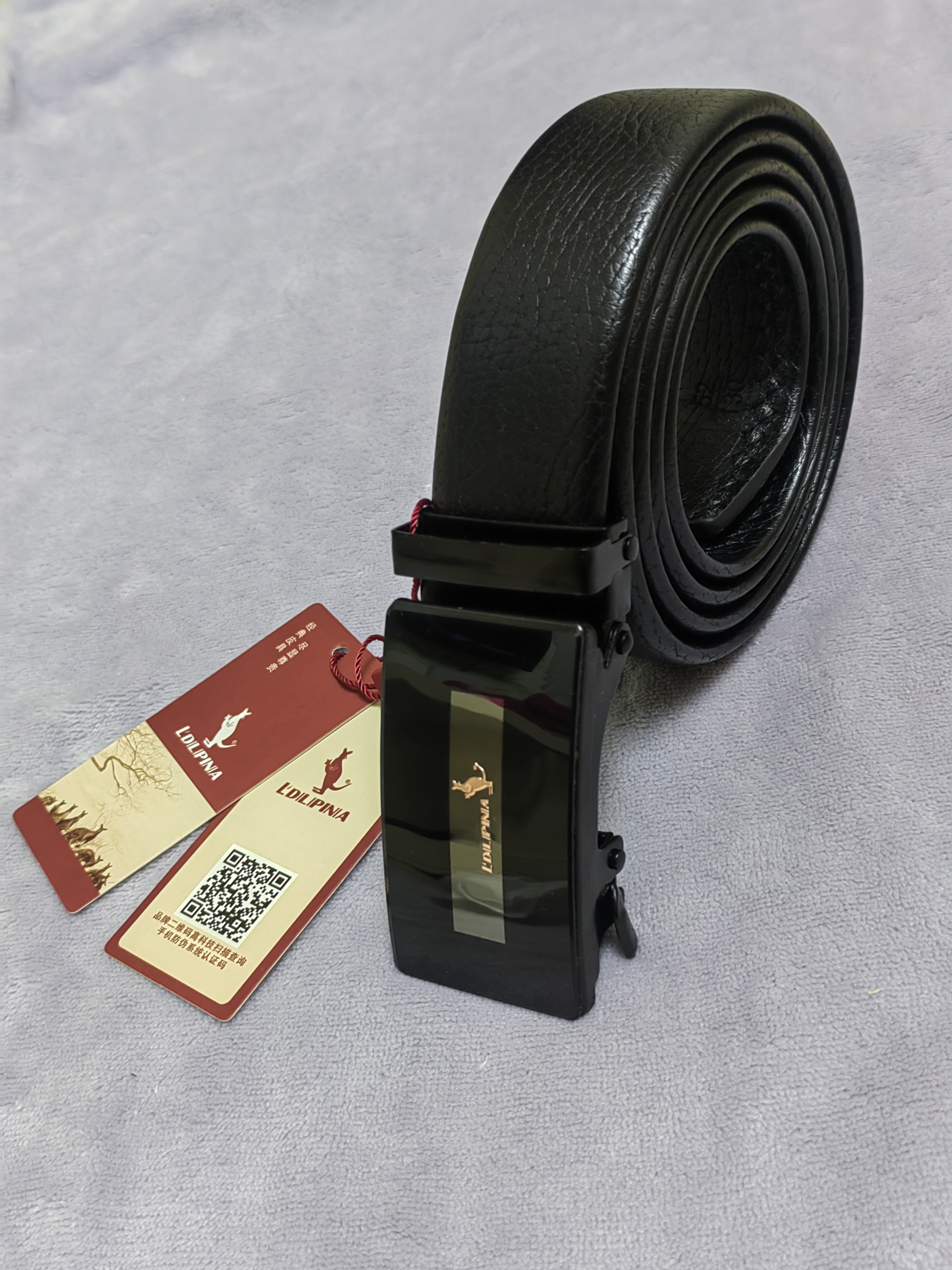 【粉丝福利】网络爆款阿多皮那袋鼠百搭男士自动扣腰带真皮皮带