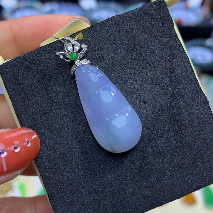 翡翠手链18K金镶嵌翡翠