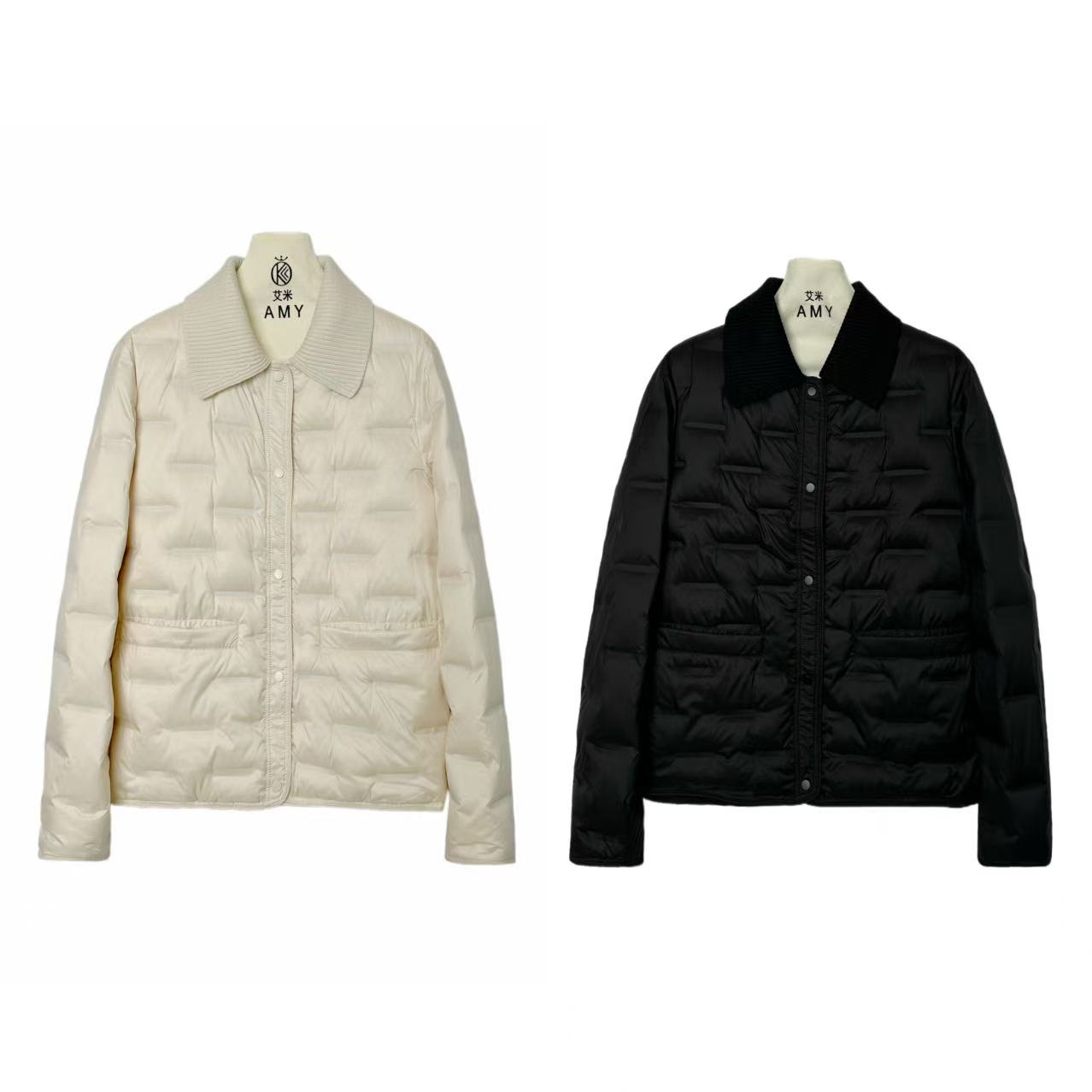 27212【绒语轻轻】时尚针织领轻薄休闲时尚羽绒服