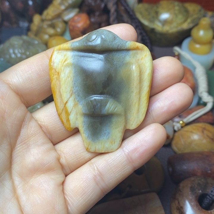 岫岩河磨玉（透闪石质玉）未镶嵌挂件