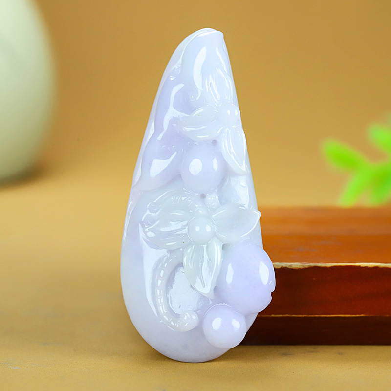 A116珠宝玉石A货翡翠吊坠