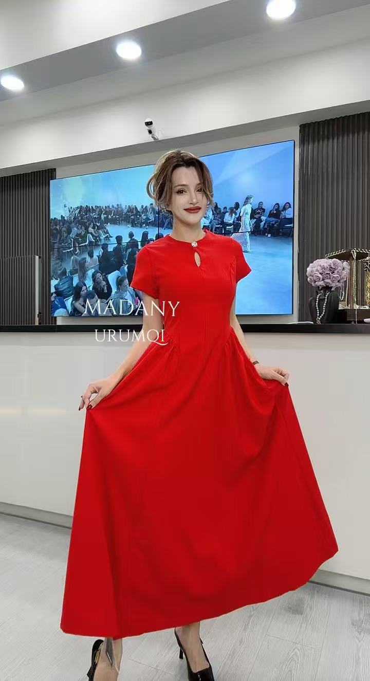 【Madenyet】新款红色连衣裙