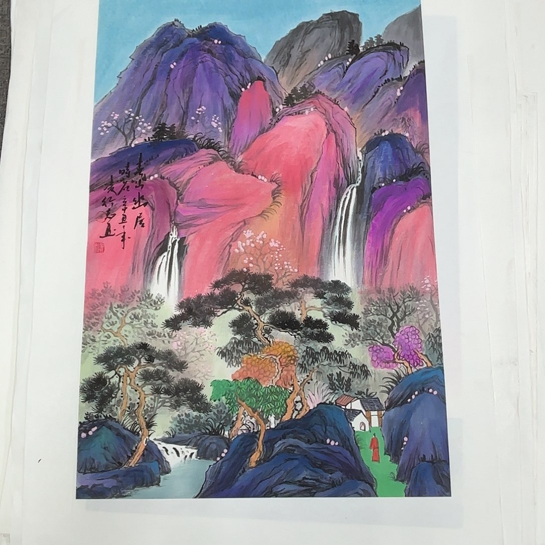 国画国画作品多次入选国内外